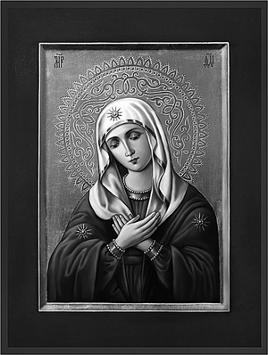 Св. Богородица Умиление - картинки для гравировки